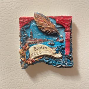 Boston Ocean Fridge Magnet 3D